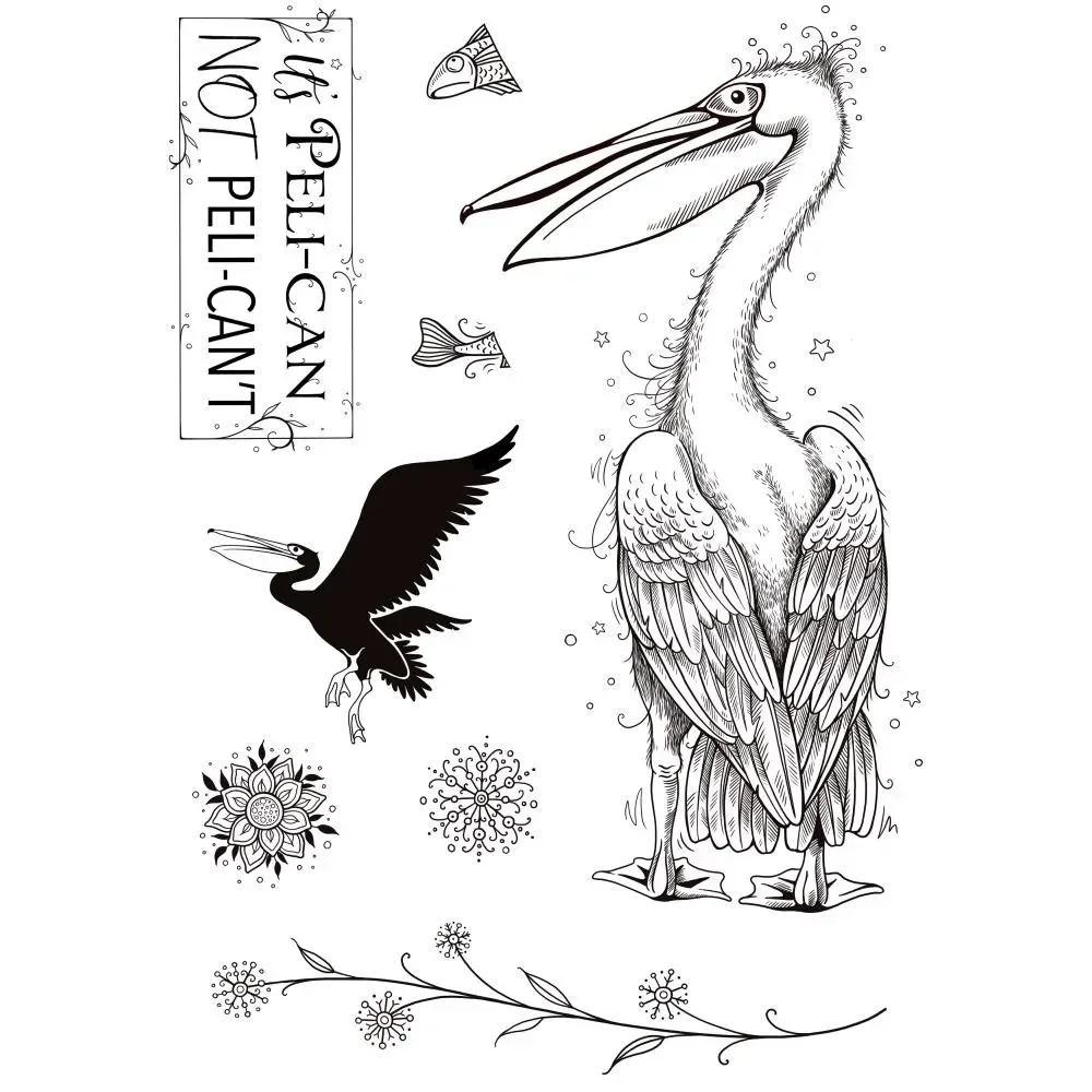 Clear Stamps For 2026 New Scrapbooking Paper Making Pelican Koala Kangaroo Super Hero Craft Card Transparent Seals 15*20CM
