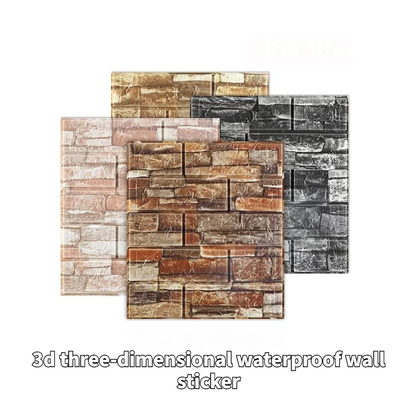 

20PCS 3D Wallpaper Brick Pattern Wall Stickers for Living Room Bedroom TV Wall Vinyl Decor Self Adhesive Papel Pintado De Pared