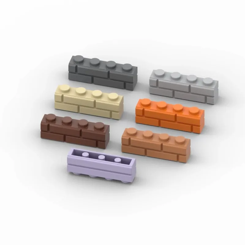 20Pcs MOC compatibile assembla particelle 15533 Brick Special 1x4 con profilo in mattoni in muratura parti di blocchi di costruzione educazione fai da te