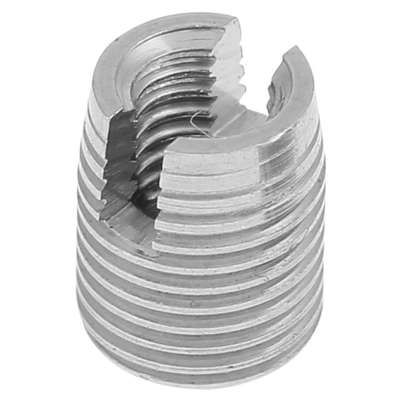 Kit de inserción de rosca autorroscante de acero inoxidable, 70 piezas, M2, M2.5, M3, M4, M5, M8, tornillo ranurado autorroscante