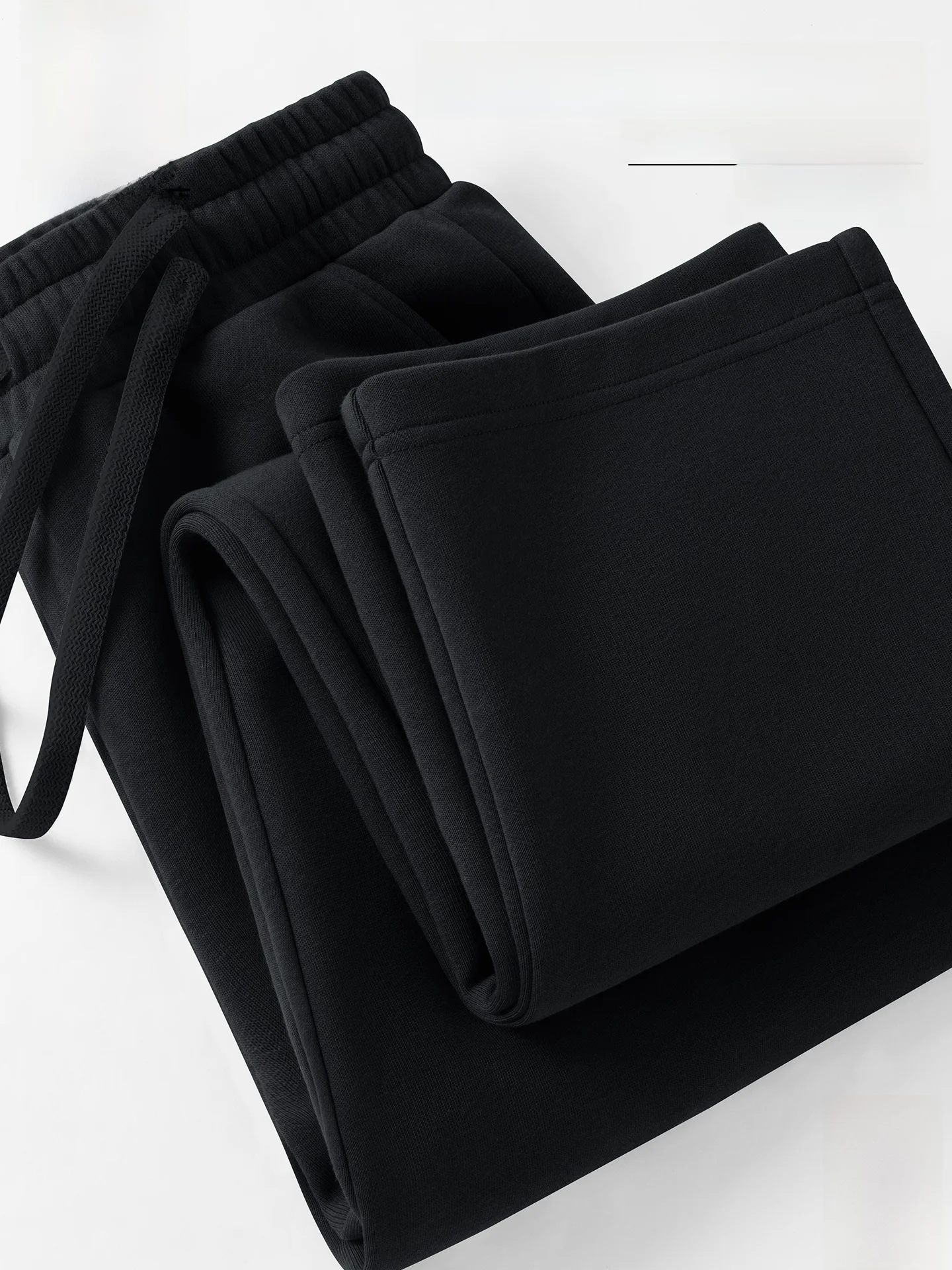 

Men's Basic Bla Casual Pants Spring 2026 Loose Versatile Wide Leg Pants Straight Leg ket mid Waist Polyester ...