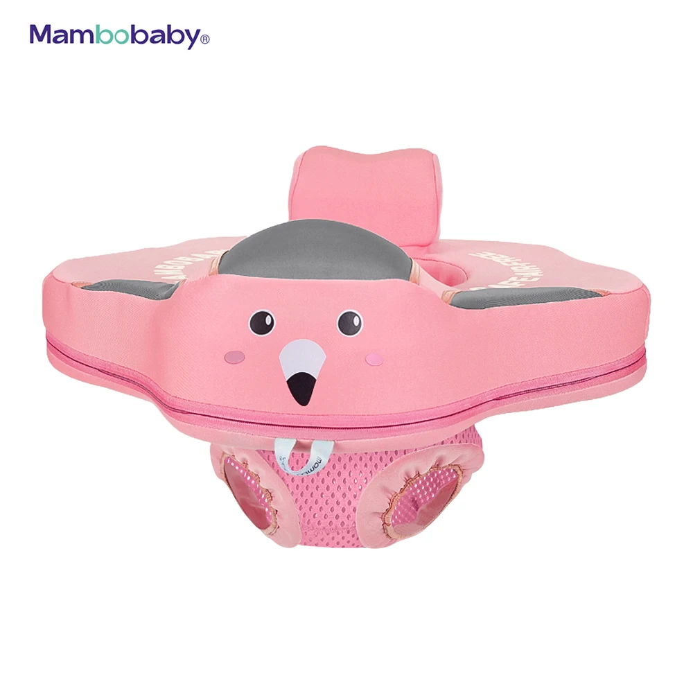 Mambobaby B504 Non-Inflatable Baby Pool Seat Float Summer Swimming Ring with Safety Seat for 4-24 Months Baby