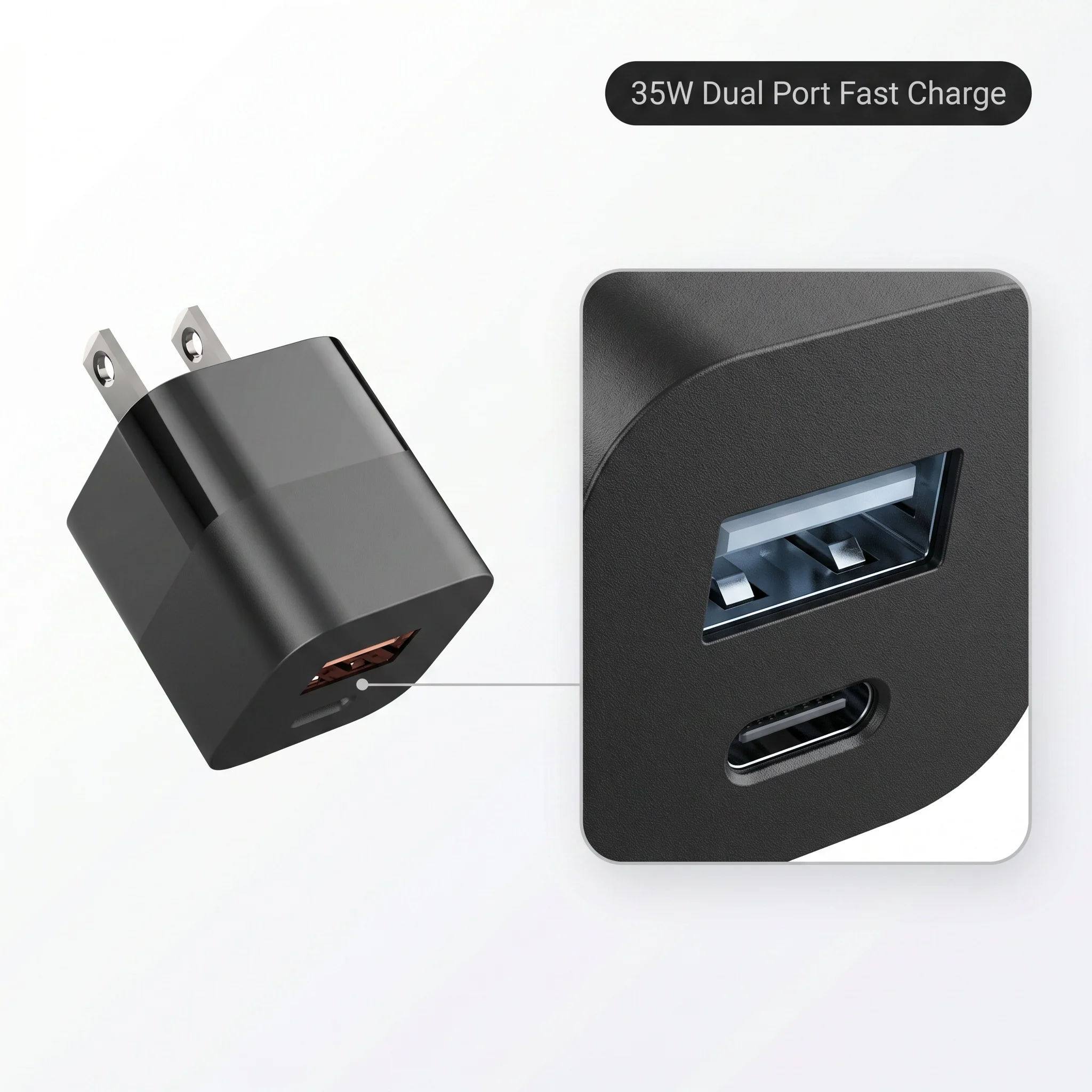 33W GaN USB Type C Charger Digital Display PD Fast Charging For iPhone 16 15 14 Pro Max iPad Mini 6 Xiaomi Samsung S22