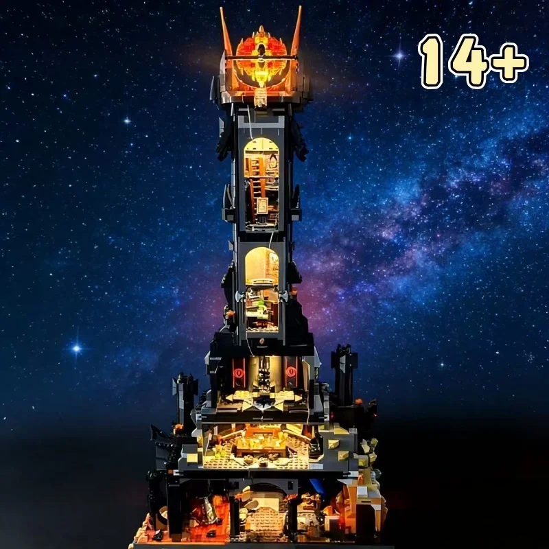 5471 Stuks Woondecoratie 10333 Zwarte Toren Donkere Desktop ornament Model Speelgoed voor Jongens Volwassen Verjaardagscadeautjes 2026