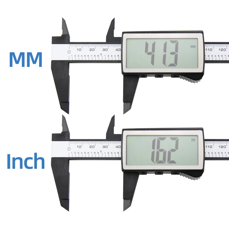 Calibro in plastica Pachometer Calibro digitale Righello elettronico Vernier Calibro digitale Strumento di misurazione Calibratore digitale Micrometro