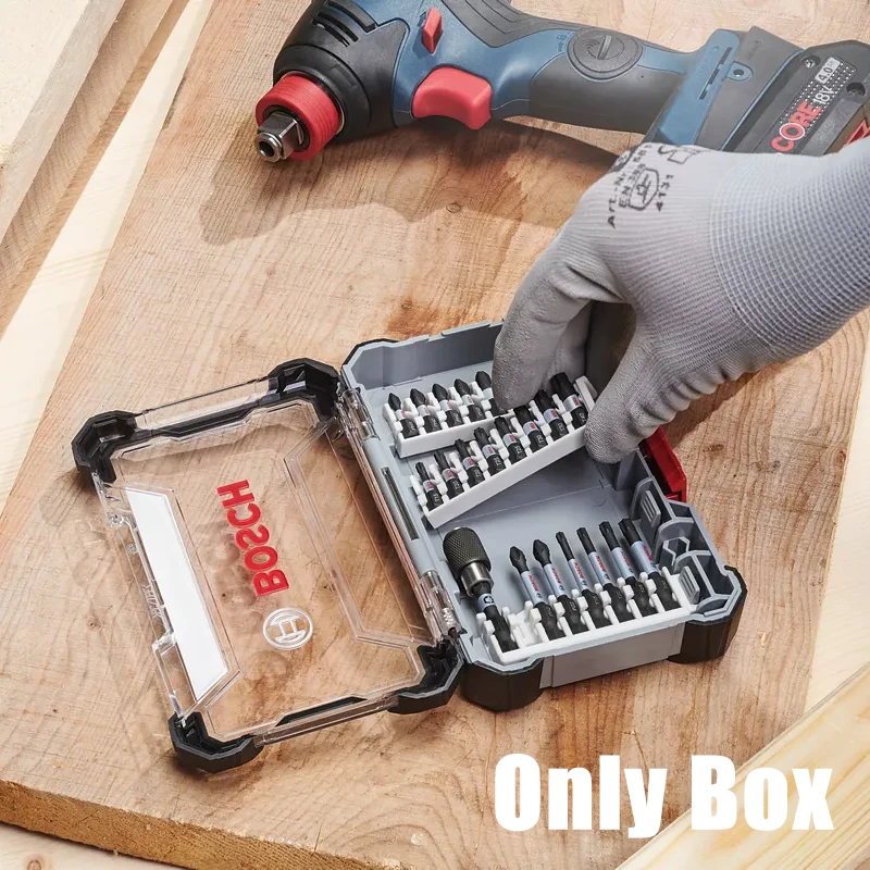 BOSCH 2608522362 Case Impact Empty Medium Screwdriver Storage Box Plastics High Hardness Portable Storage Box Tool Attachments