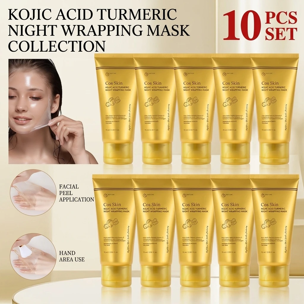 75ml $CosSkin Turmeric Tear Facial Mask Moisturizing & Nourishing Skin Care Treatment for Radiant Complexion