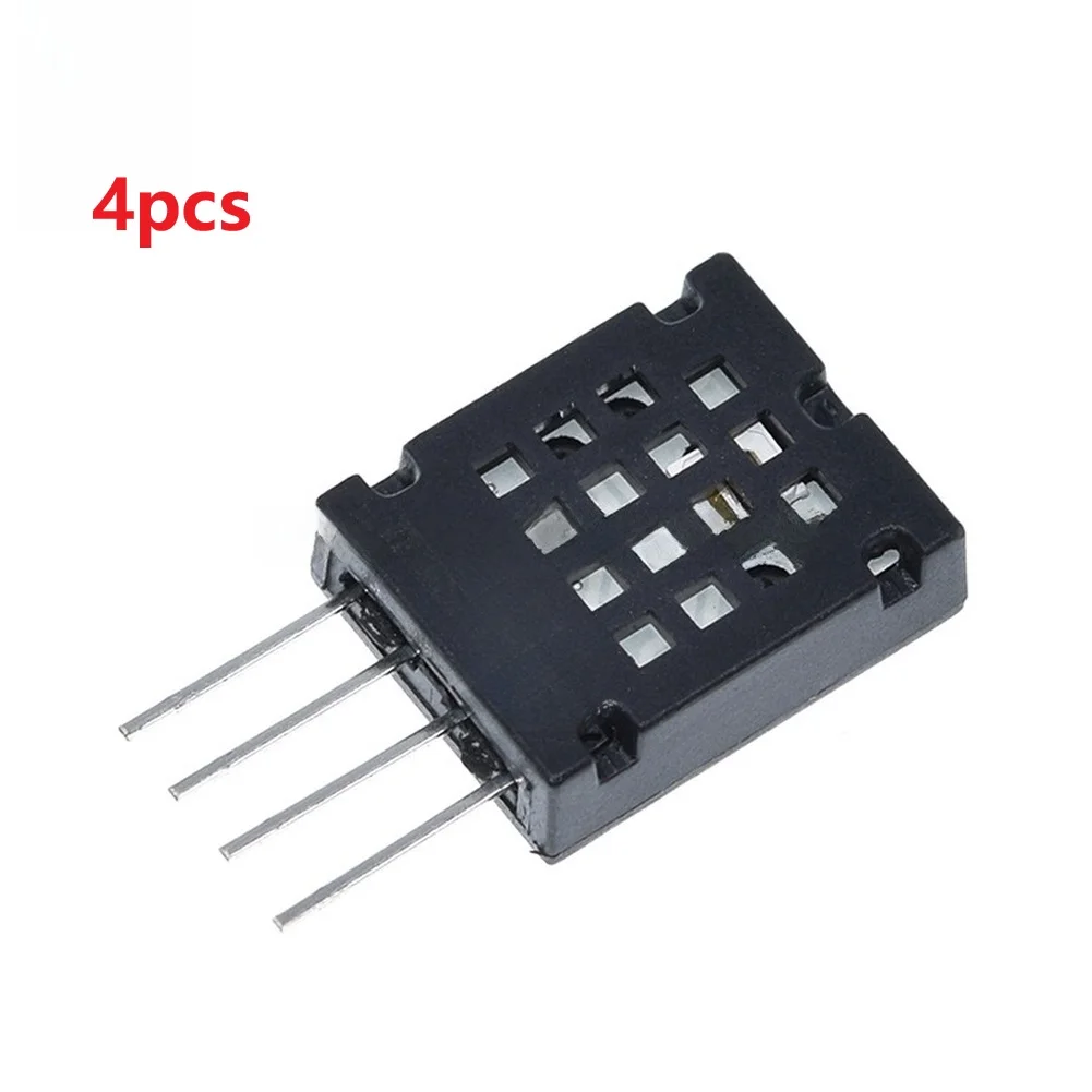 4 Pack AM2320 Sensor Module for Accurate Ambient Monitoring Supporting I2C and Single Bus Communication Standards