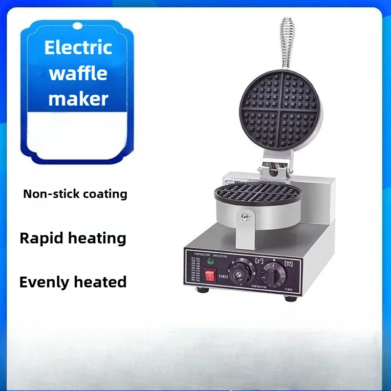 

Commercial Waffle Maker Electric Cake Pan Pancake Maker Breakfast Scone Maker Capable of Timed Temperature Control 50°-300°