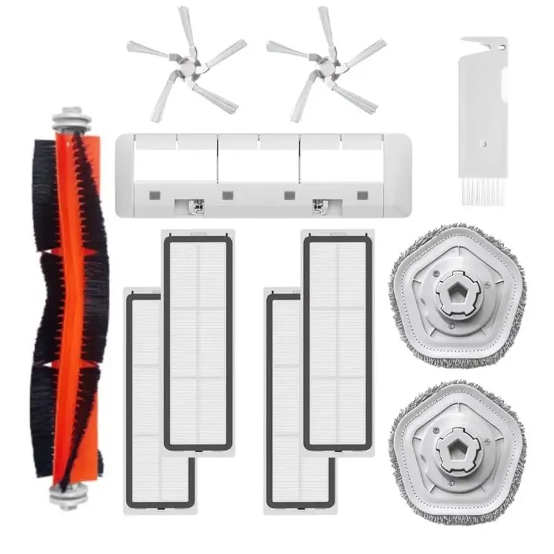 

Запасные части для Dreame Bot W10 / W10 Pro: основная и боковые щетки, HEPA-фильтр, насадка для влажной уборки, чехол для щетки, аксессуары для пылесоса