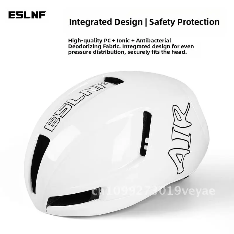 ESLNF Casco unisex para bicicleta de montaña y carretera con hebilla magnética Diseño neumático de viento que rompe Tela antibacteriana iónica