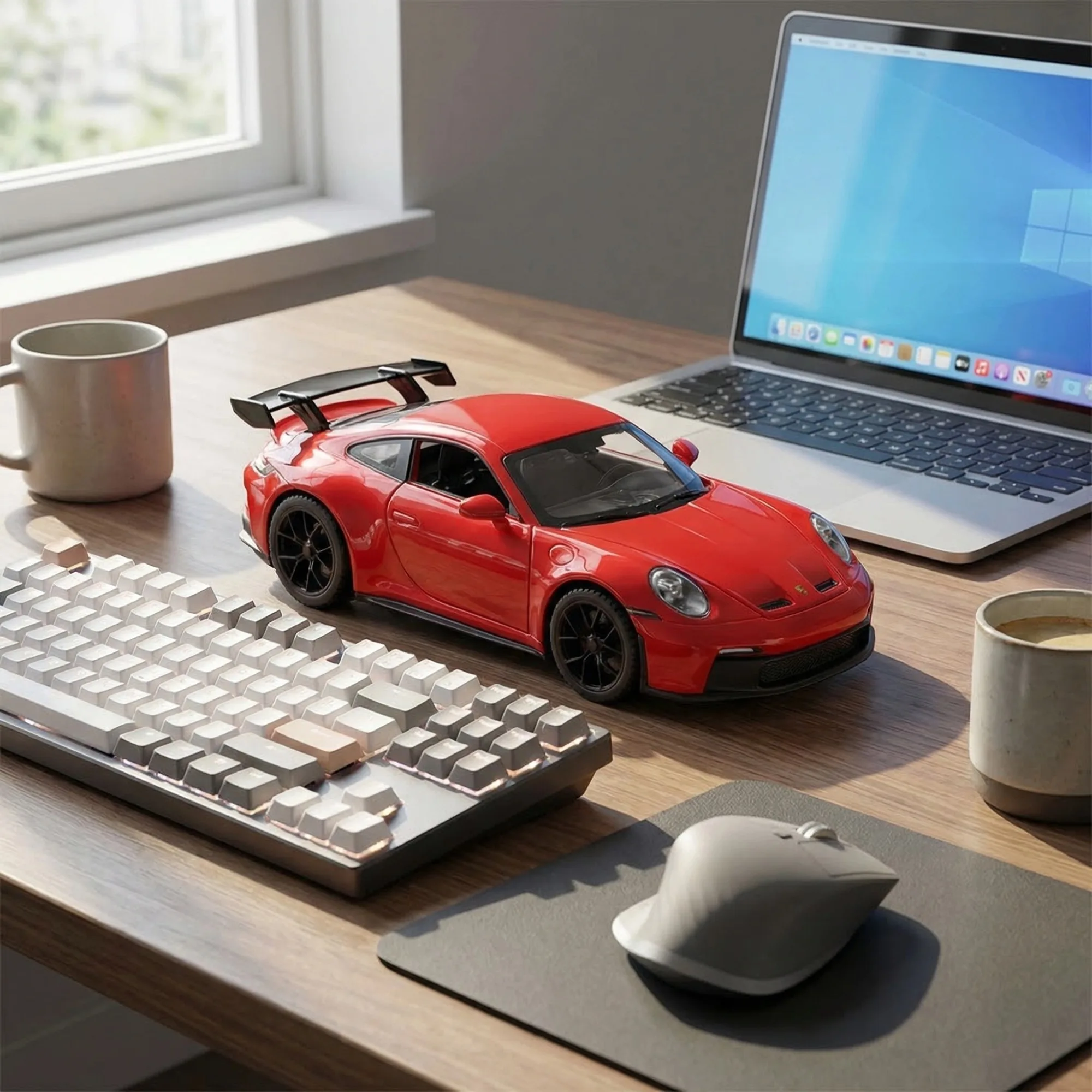 

1:32 911 GT3 RS Alloy Sports Car Model Diecast Metal Racing Car Vehicles Model High Simulation Sound Light Children Toy Gift Boy