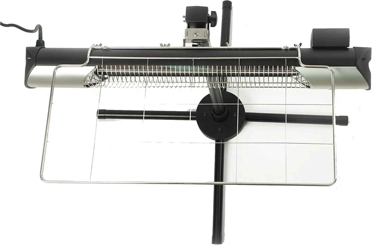 Remote-Controlled 1000W Outdoor Patio Heater, Graphite and Silver Finish