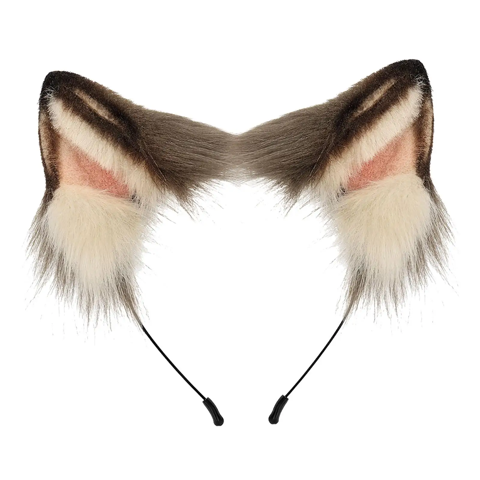 

Siamese Cat Ears for Kids Adults Headwear Plush Wolf Ears Hair Clip for Role Play Masquerade Prom Stage Performance Halloween