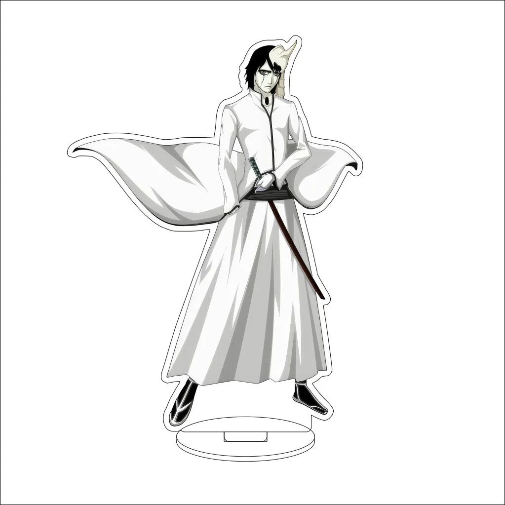 16CM Anime BLEACH Kurosaki Ichigo Hitsugaya Toshiro Kuchiki Rukia Ishida Uryuu Inoue Orihime Cos Acrylic Figure Stand Ornaments view 4