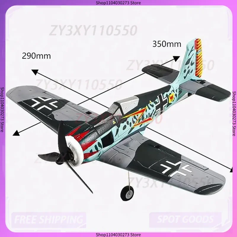 

Qf013 Four Channel Fw190 Fighter Brushless Motor 2.4g Fixed Wing Aircraft Model Remote Control Foam Aircraft Christmas Halloween