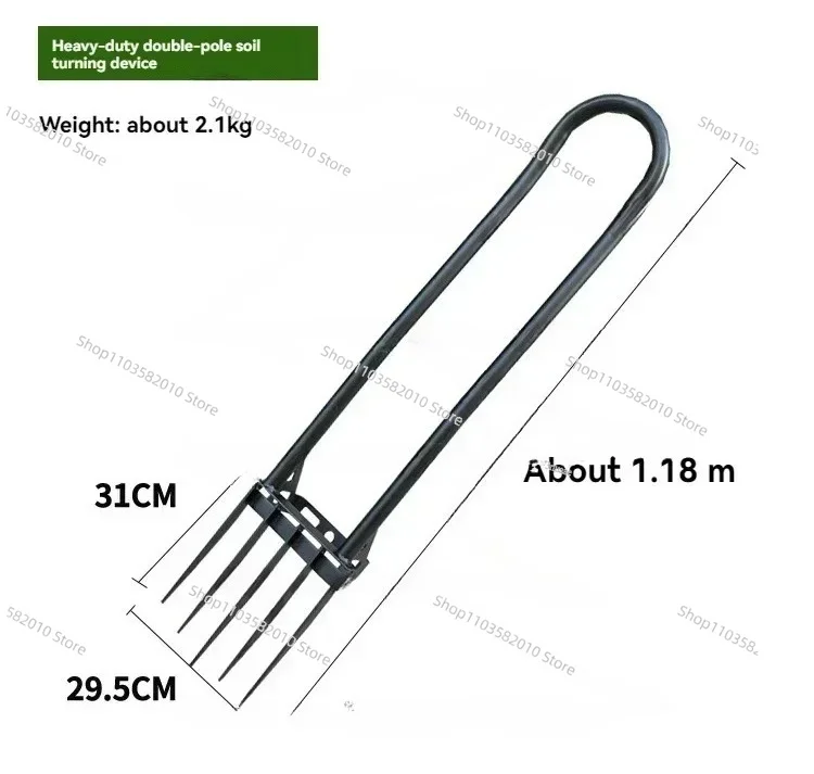 Garden Soil Turners Soil Rake Farm Tools Fork Flowers and Vegetables Soil Turners for Household Use