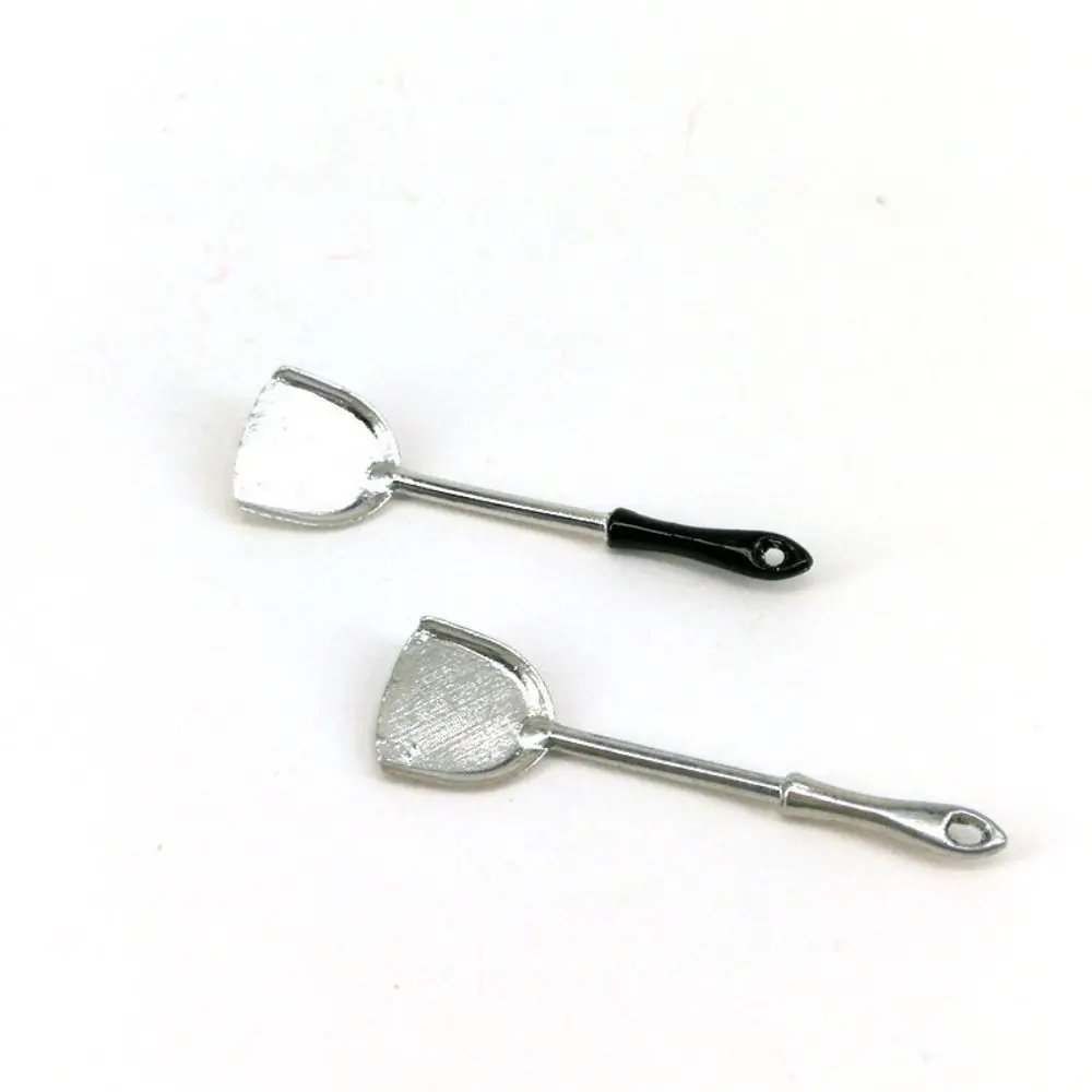 High Quality 1:12 Miniature Stir Spoon Multistyles DIY Bowl Fry Pan Mini Hot Pot Model Miniature Dollhouse Decoration