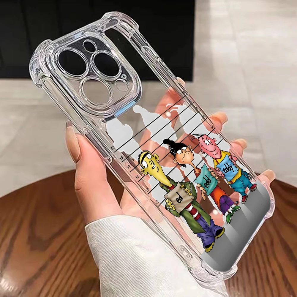 الكرتون E-Ed Edd N Eddy جراب هاتف لسامسونج غالاكسي S25 S24 S23 S22 S21 نوت 20 حافة الترا زائد 4G 5G مكافحة سقوط واضح غطاء من البولي يوريثان #3