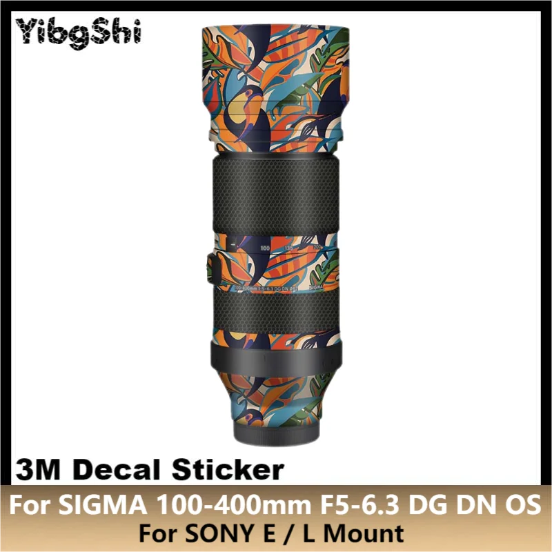 

For SIGMA 100-400mm F5-6.3 DG DN OS for SONY E / L Mount Lens Sticker Protective Skin Decal Film Anti-Scratch Protector Coat