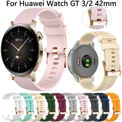 20mm Strap For Huawei Watch GT 3 2 42mm Pink Gold Buckle Band for Huawei GT3 Pro 43mm GT2 Honor Magic 2 42mm Silicone Bracelet