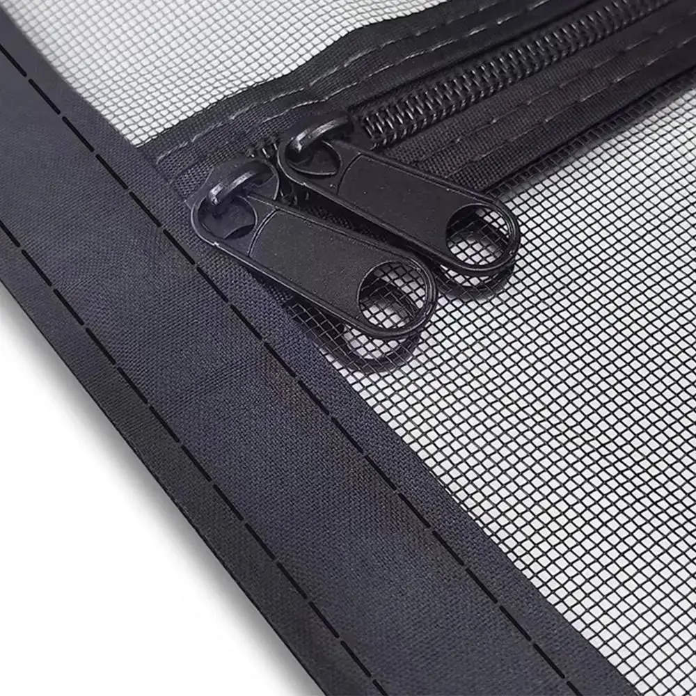 

Anti-mosquito Mesh Door Curtains DIY Durable Mosquito Net Screen Curtain Breathable Zipper Design Door Anti-fly Net