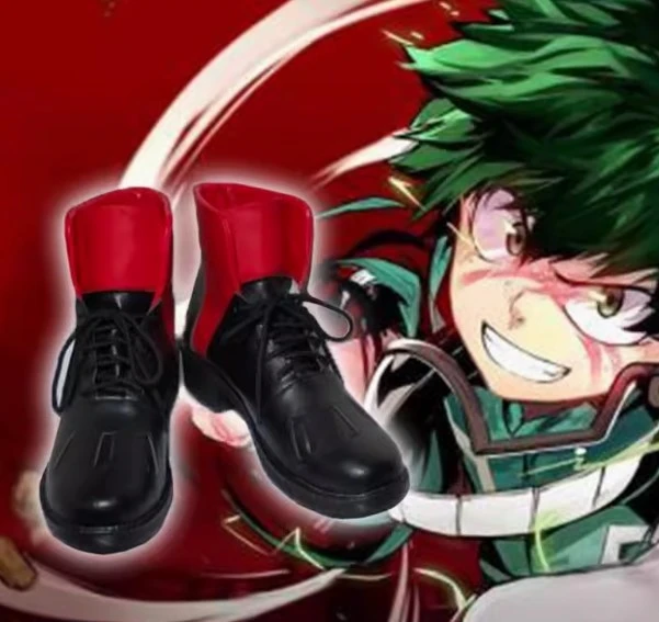 Midoriya Izuku Deku Kampf Cosplay Kostüm Anime mein Held Academia Cosplay Stiefel Schuhe Perücke Unisex Overall Set für Halloween