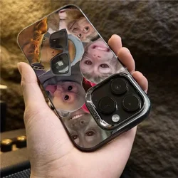 For iPhone 16 Pro Max 15 14 Plus 13 12 11 XS X XR 7 8 Plus SE 2022 New Creative Monkey Pattern Shockproof Back Phone Case Cover
