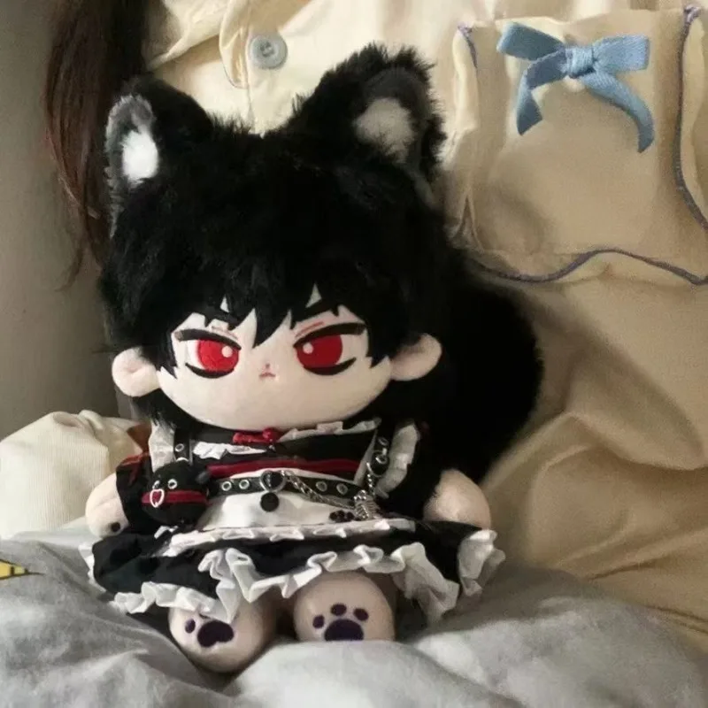 20cm Anime Scissor Seven Killer Seven Kawaii Cosplay Soft Cotton Doll Body With Skeleton Dress Up Plushies Toy Figures Fans Gift