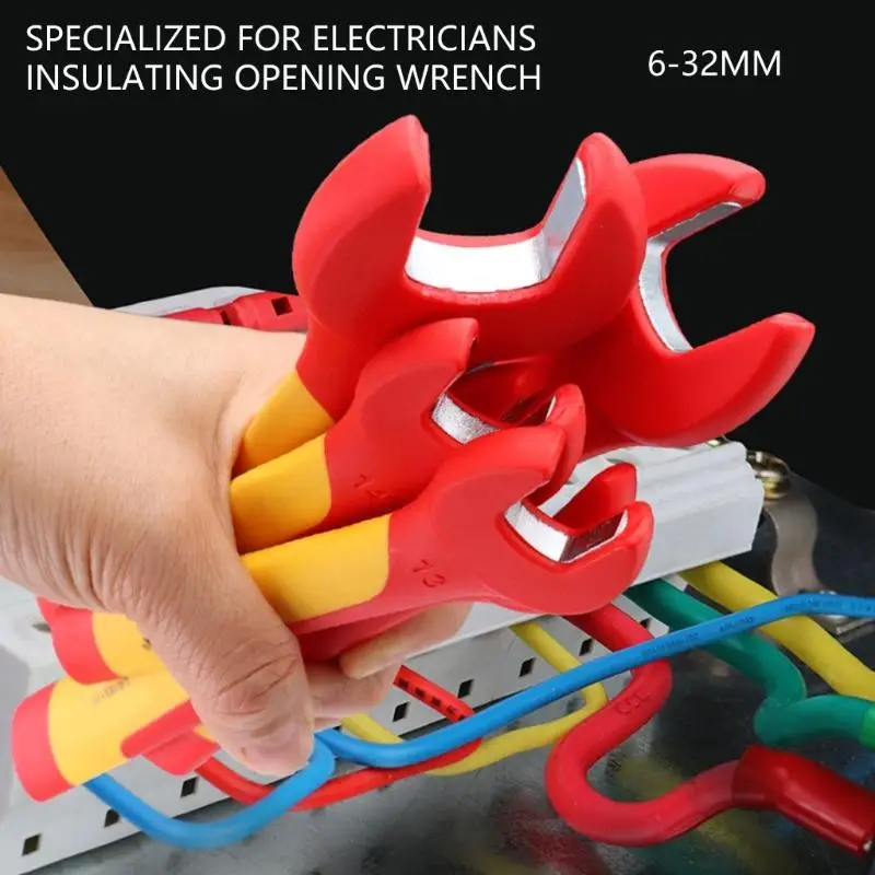 

Промышленный гаечный ключ с открытым концом, термостойкий дизайн, изолированный ключ 1000 В для профессионального техника D2RD