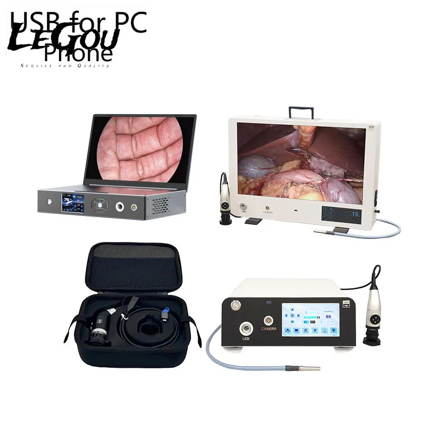 LeGou Professional Medical Portable FHD 1200P Ent Endoscope Camera for GYN Urology Bipolar