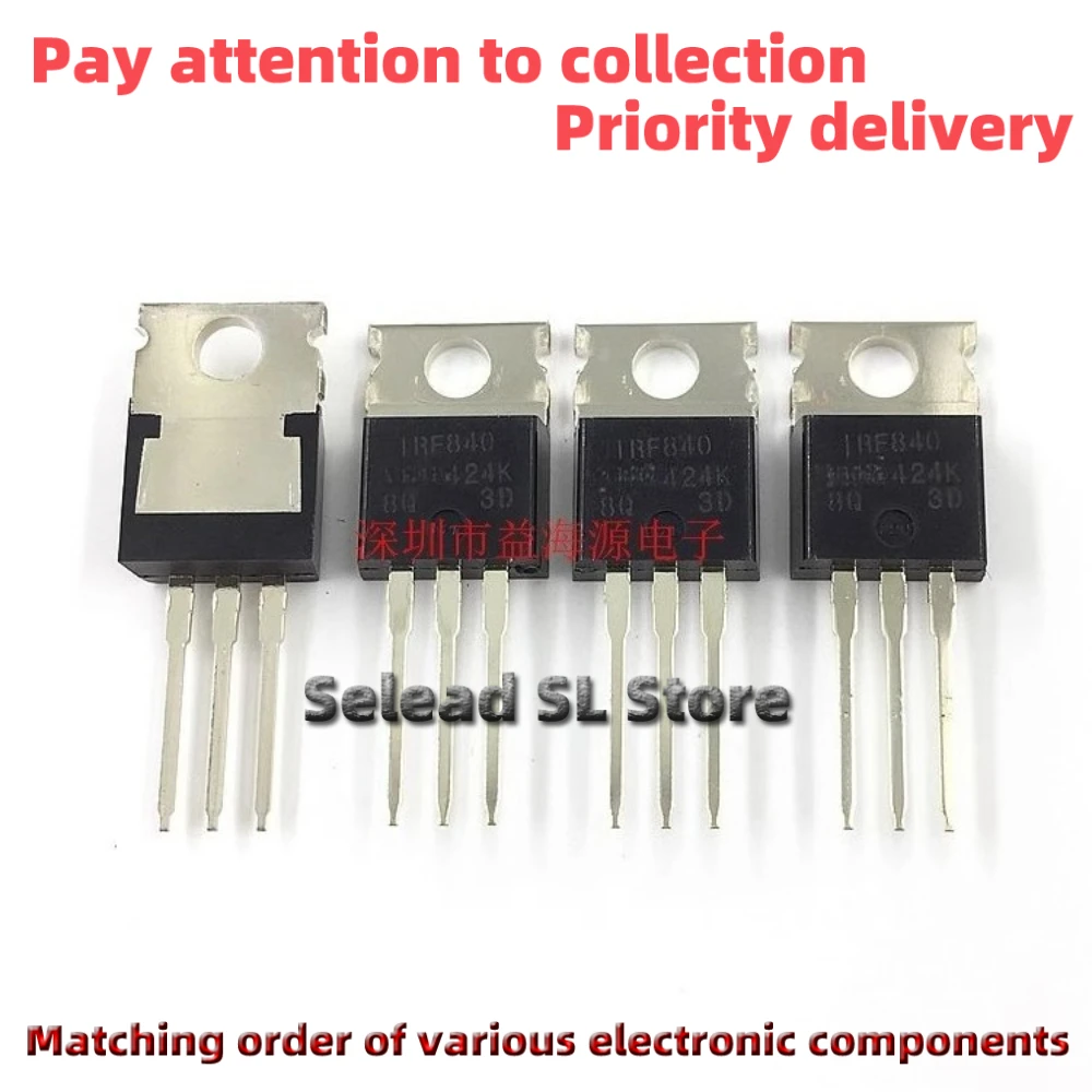 

10PCS/LOT IRF840 TO-220 500V/8A/0.85R IRF840PBF 1RF840 NEW ORIGINAL