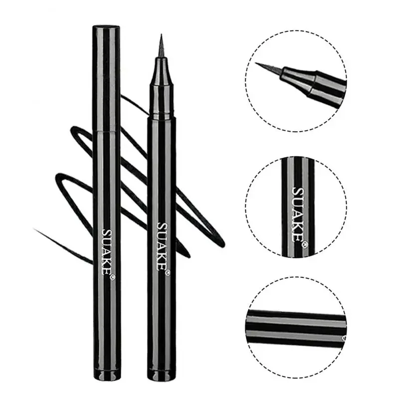 Eyeliner liquido rapido nero impermeabile Matita per eyeliner anti-olio a lunga durata Trucco naturale Cosmetico Bellezza Eyepen