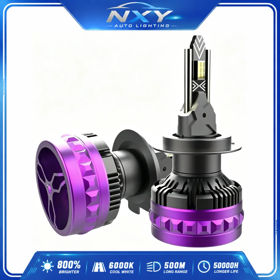 

NXY K7 Bullet LED Headlight Bulb High Power H7 H4 H1 Car Headlamp Super Bright Front Lamp Plug and Play Retrofit Canbus Kit