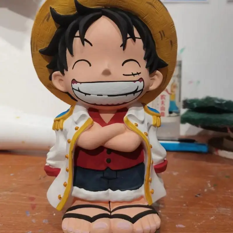 Cartoon One Piece Anime Luffy Plaster Doll 3D Handmade Diy Painting Pigment Package Holiday Gifts