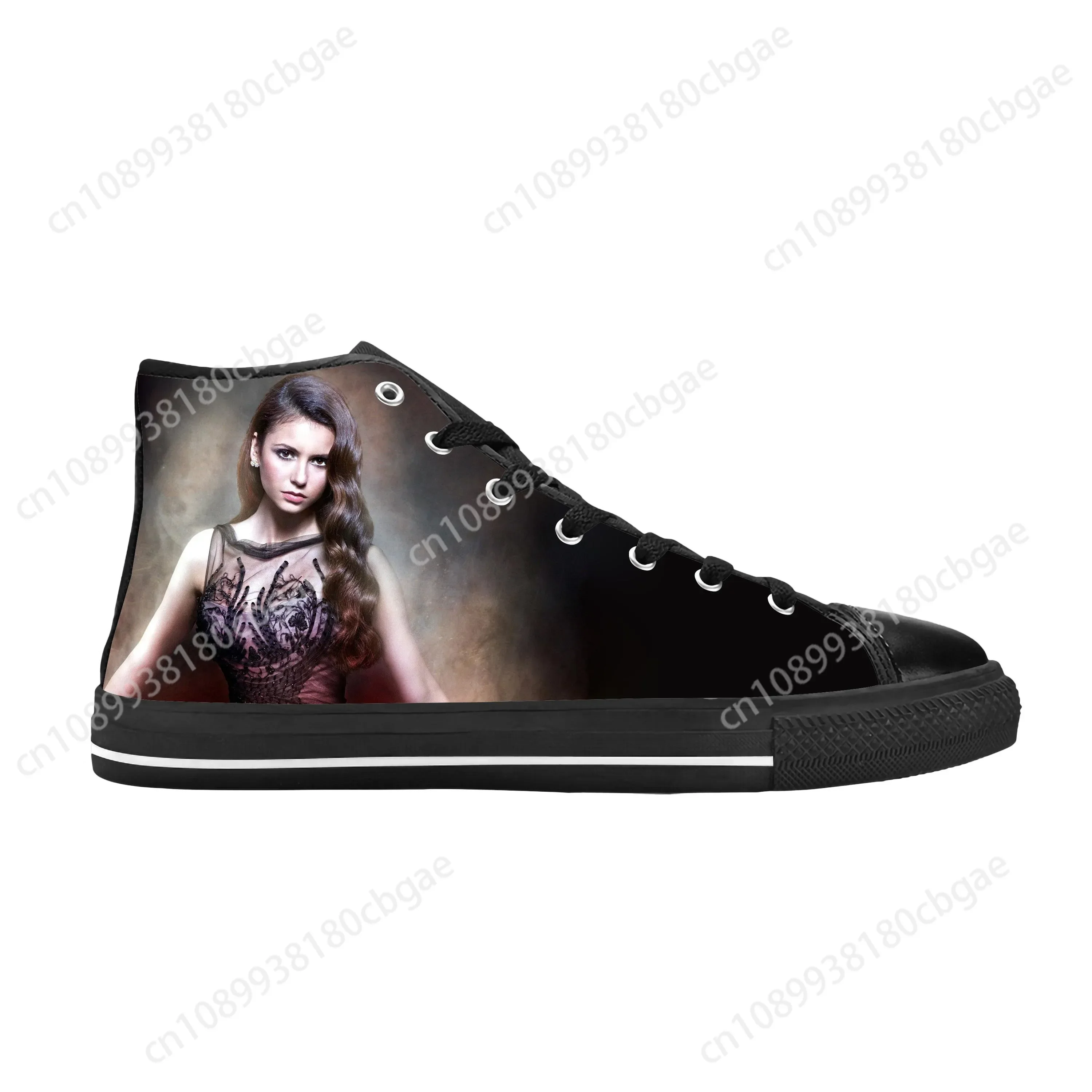 The Vampire Diaries Elena Gilbert Fashion Popular Casual Cloth Shoes High Top Comfortable Breathable 3D Print Men Women Sneakers