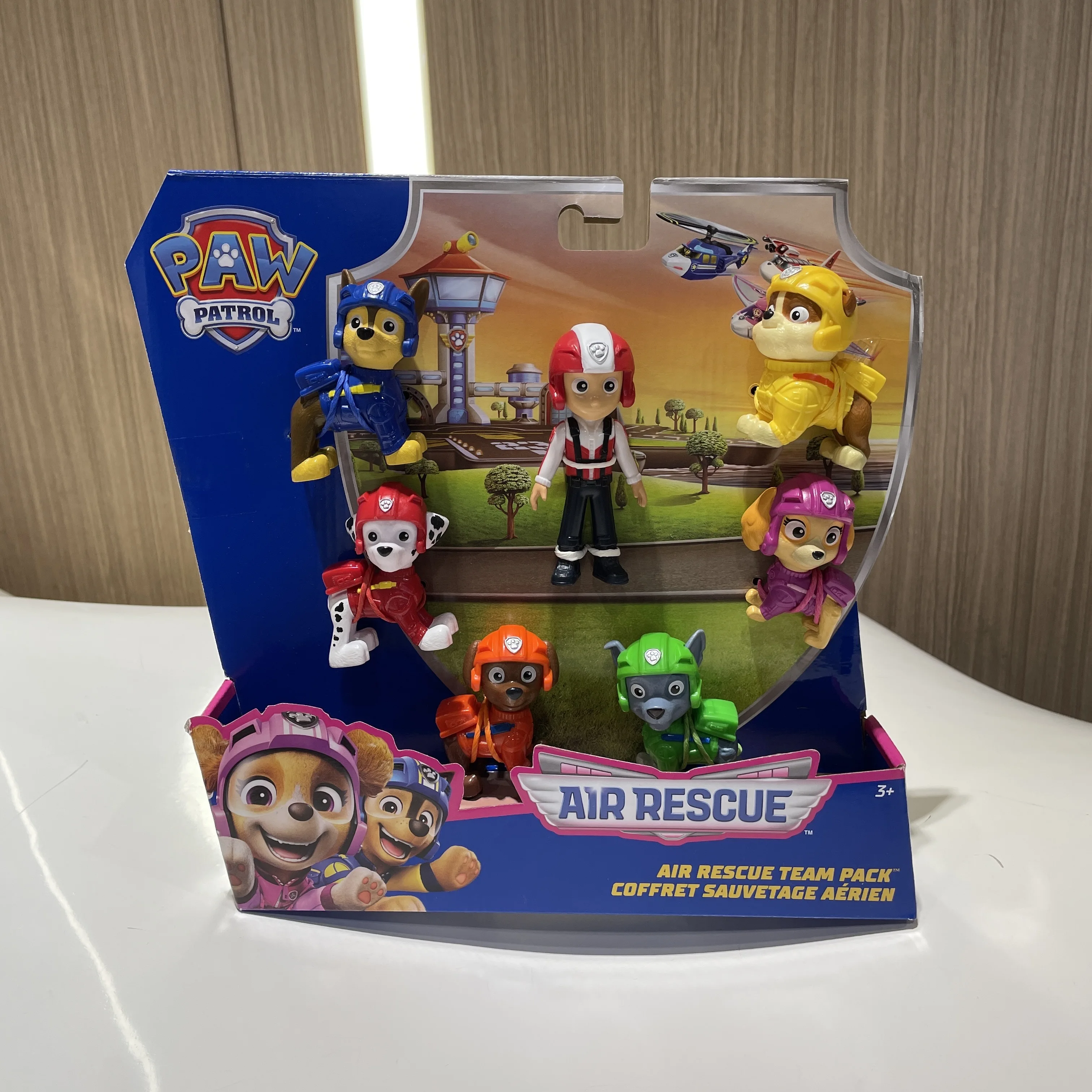 7pcs/set Original Paw Patrol Air Rescue Ryder Chase Marshall Rubble Zuma Skye Rocky