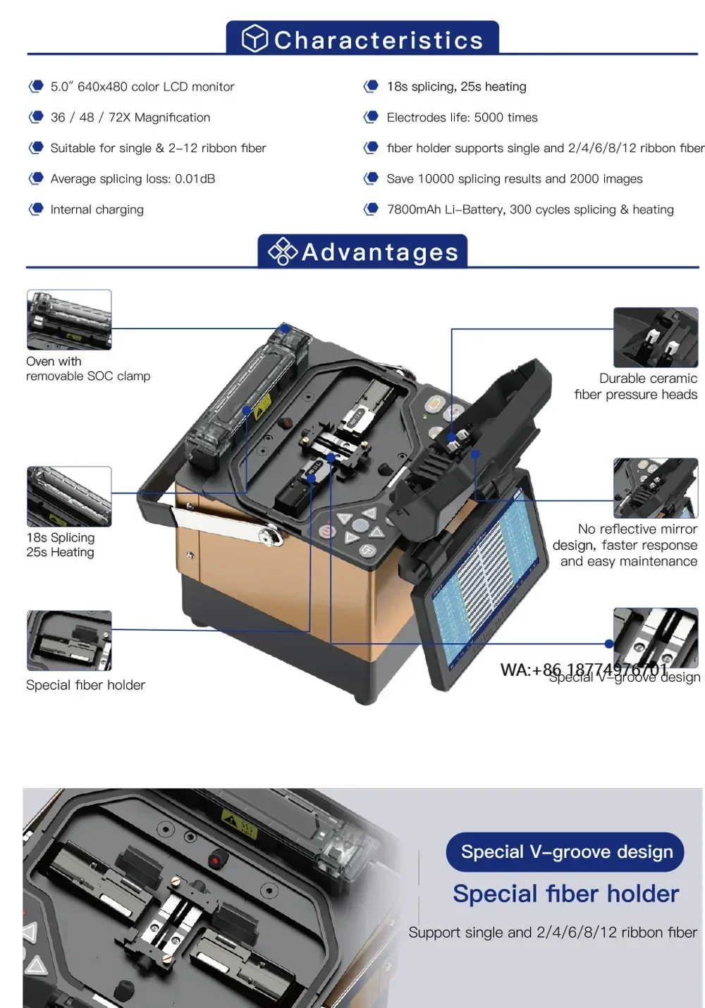 

KL-400 Jilong Fusion Splicer Lint Lasmachine Optische Vezel Fusie Splitsing Machine