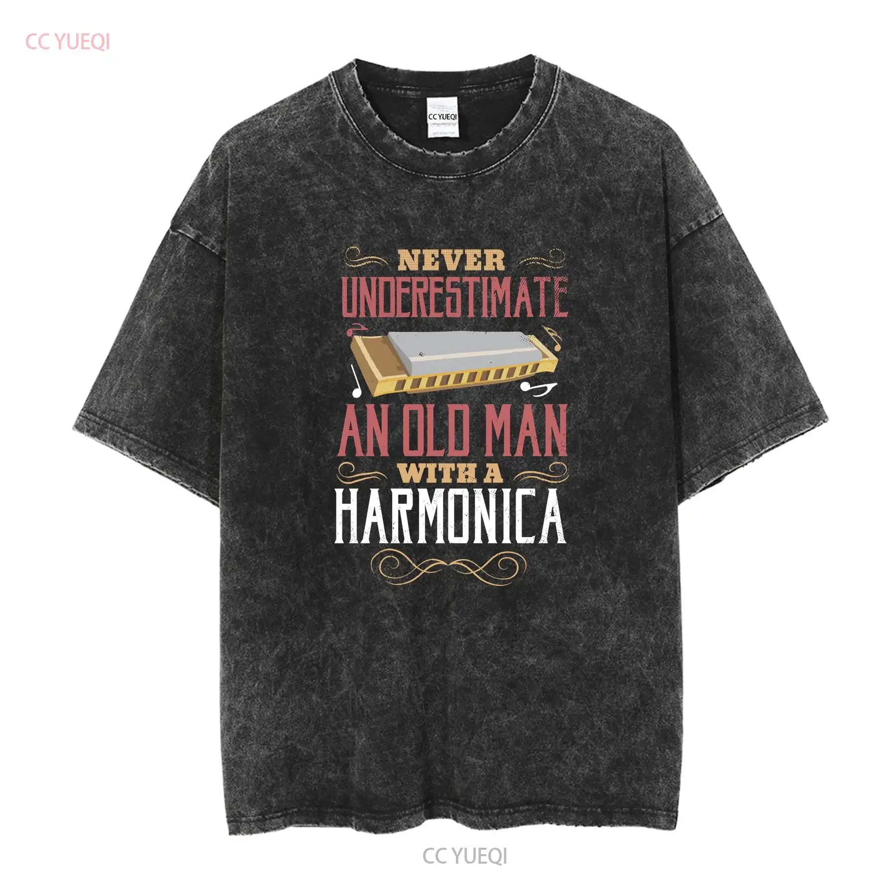 Harmonica Vintage Retro Player T shirt Harmonic Musical Instrument Music Band Playing Jazz Teacher Blues Festival vintage