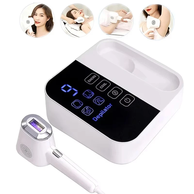Newest Home IPL Hair Removal Device Painless Ice-Cool Feel for Permanent Armpit, Facial, Lip & Body Hair Removal 2025