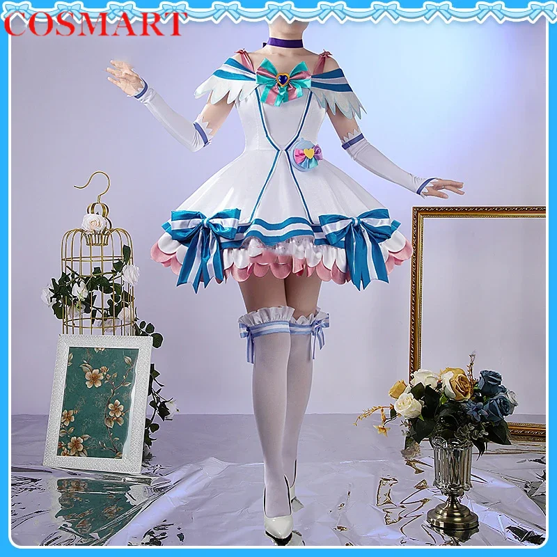 COSMART Anime Wonderful Precure! Cure Nyammy Elegant Dress Lovely Uniform Cosplay Costume Halloween Party Role Play Outfit