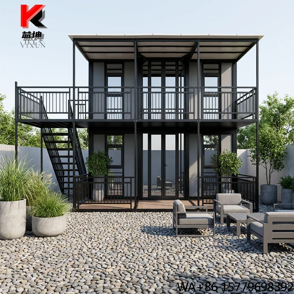 Custom Prefabricated Movable 20Ft 40Ft Expandable Container House Prefab Building Home Two Bedroom Casa Portable