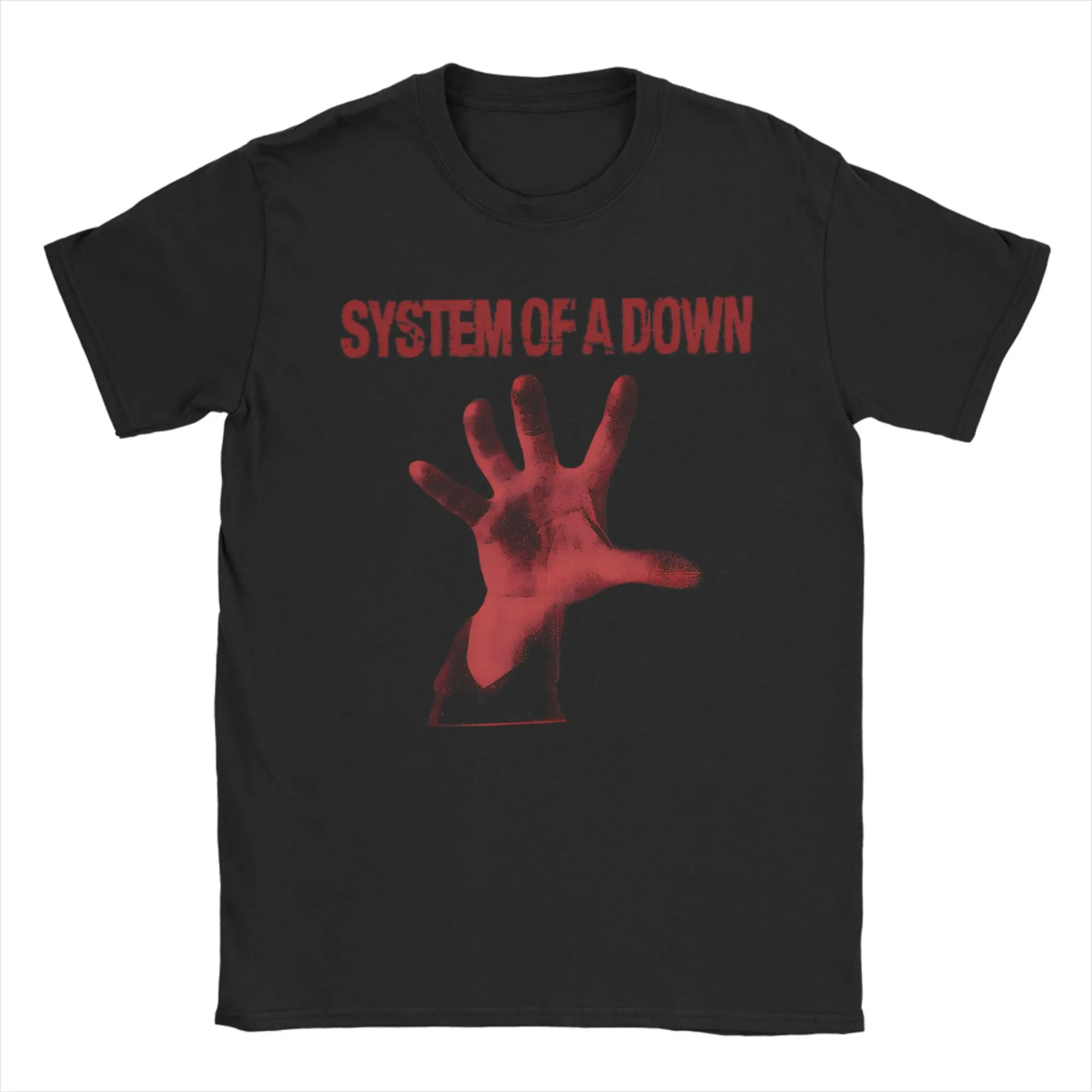 SOAD System Of A Down Band Cotton T-Shirt For Man Beach  Streetwear T Shirts O Neck Popular Tees Oversized Custom DIY Clothing