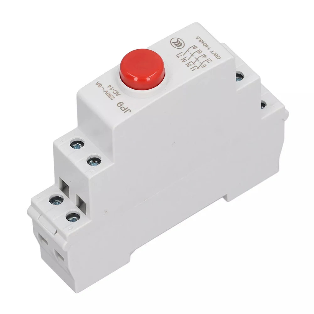 Button Self Reset Din Rail Type Cease Starting Power Switch Modularity With LED Pilot Lights Lamp DC/AC220v 110v 24v Red Green