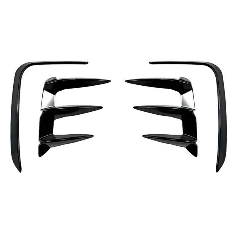 Lasting Car Glossy Black Rear Bumper Splitter Kit Set Spoiler Rear Canard Air Vent Trim For BMW X3 G01 LCI M Sport 2022-2023 Aut