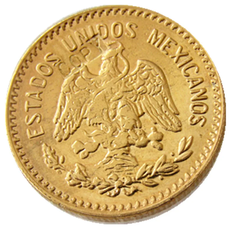 1919 Mexico 10 Pesos Gold Plated Copy Coin