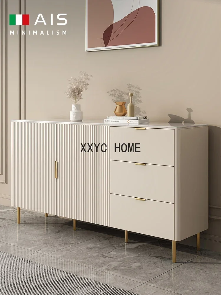 Restaurant Side Cabinet Storage Home Chest of Drawers White Italian Side Cabinet Minimalist