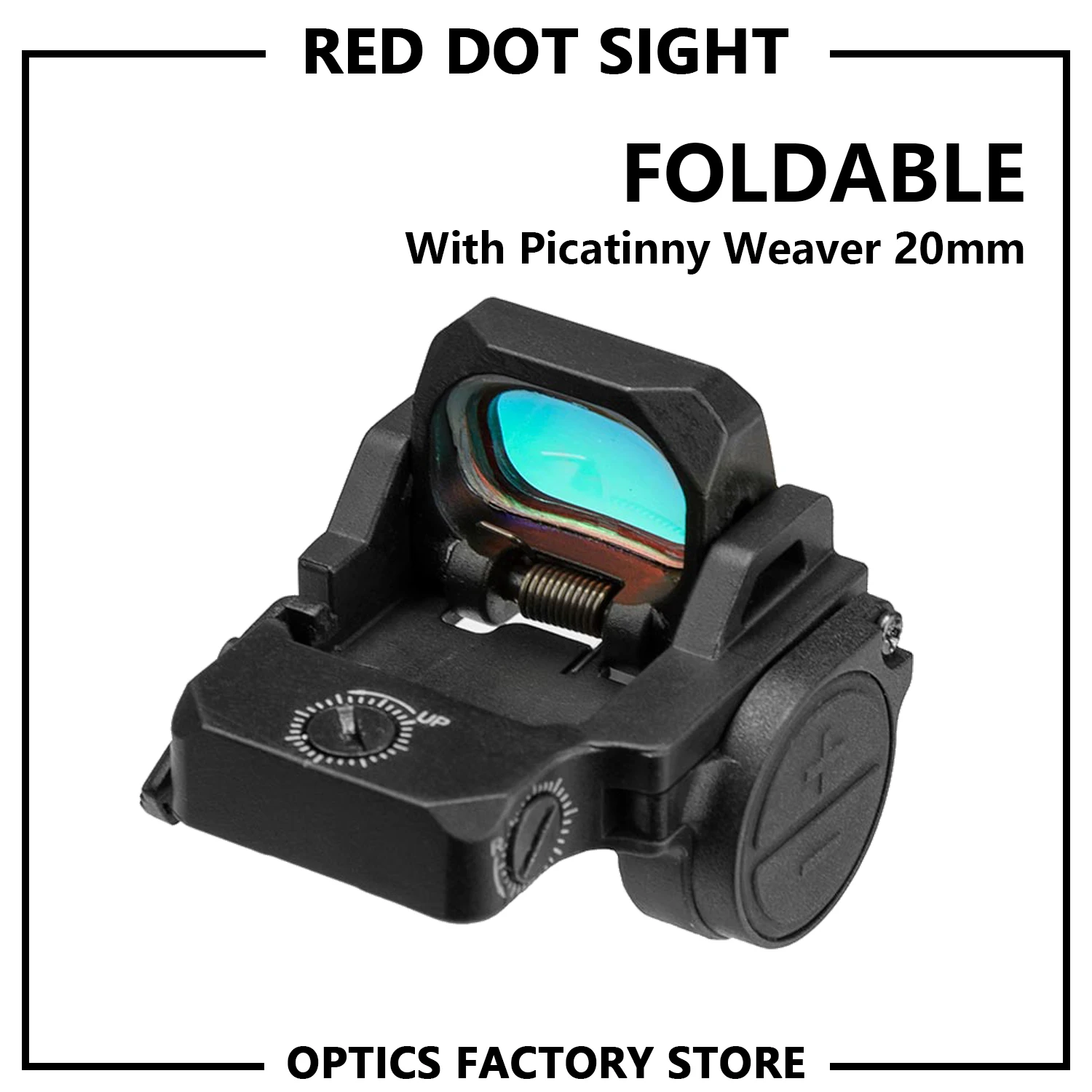 

VISM PRO Flip Up Red Green Dot Scope Reflex Optic Sight Optics Scope With Picatinny Weaver 20mm Mount And Pistol Glock Base