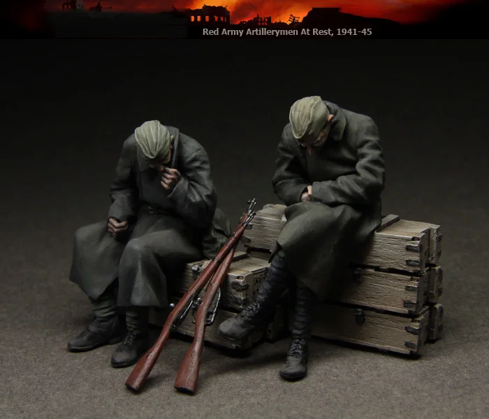 

1/35 Die-cast Resin White Model n Modern Iron Curtain Soviet Cannon 2-person Requires Hand-painted Model Free Shipping