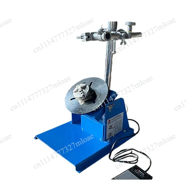 Portable Mini 10kg welding with 180mm chuck, desktop rotary welding turntable for precision electronic parts welding